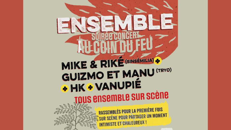 SALLE JACQUES BREL (Mike & Riké, Guizmo et Manu de Tryo, HK et Vanupié réunis)